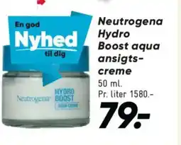 Bilka Neutrogena Hydro Boost aqua ansigts- creme tilbud