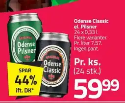 Fleggaard Odense Classic el. Pilsner tilbud