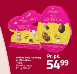 Fleggaard Anthon Berg Påskeæg el. Påskehare tilbud