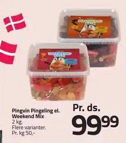 Fleggaard Pingvin Pingeling el. Weekend Mix tilbud