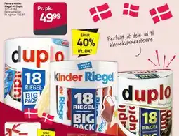 Fleggaard Ferrero Kinder Riegel el. Duplo tilbud