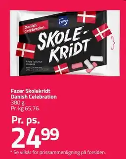 Fleggaard Fazer Skolekridt Danish Celebration tilbud