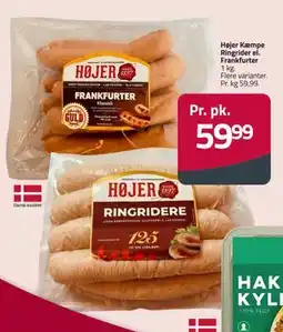 Fleggaard Højer Kæmpe Ringrider el. Frankfurter tilbud