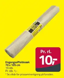 Fleggaard Engangsaffaldssæk 70 x 105 cm tilbud