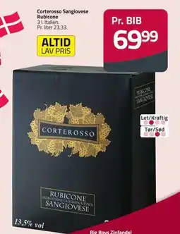 Fleggaard Corterosso Sangiovese Rubicone tilbud