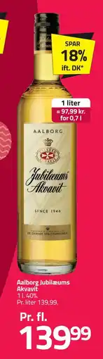 Fleggaard Aalborg Jubilæums Akvavit tilbud