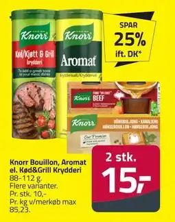 Fleggaard Knorr Bouillon, Aromat el. Kød&Grill Krydderi tilbud