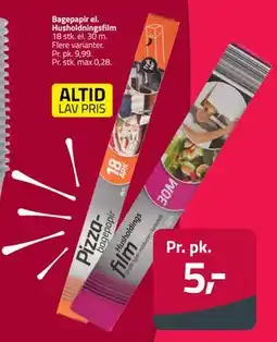 Fleggaard Bagepapir el. Husholdningsfilm tilbud