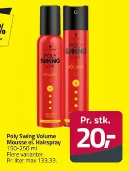 Fleggaard Poly Swing Volume Mousse el. Hairspray tilbud