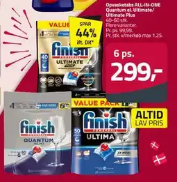 Fleggaard Opvasketabs ALL-IN-ONE Quantum el. Ultimate/ Ultimate Plus tilbud