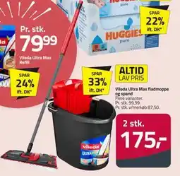 Fleggaard Vileda Ultra Max fladmoppe og spand tilbud