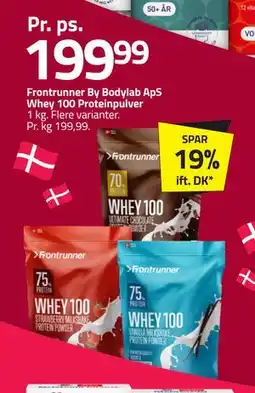 Fleggaard Frontrunner By Bodylab ApS Whey 100 Proteinpulver tilbud