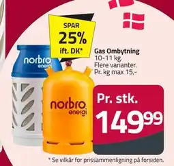 Fleggaard Gas Ombytning tilbud