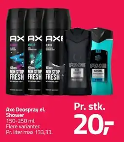 Fleggaard Axe Deospray el. Shower tilbud