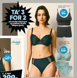 Bilka TA’ 3 FOR 2 på udvalgt VRS lingeri og undertøj tilbud