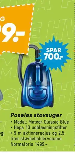 Bilka Poseløs støvsuger tilbud