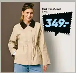 Bilka Kort trenchcoat tilbud