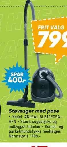 Bilka Støvsuger med pose tilbud