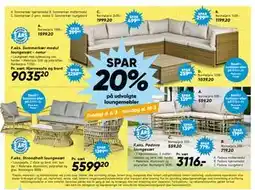 Bilka Spar 20% på udvalgte loungemøbler tilbud
