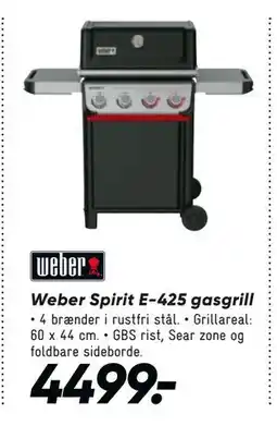 Bilka Weber Spirit E-425 gasgrill tilbud