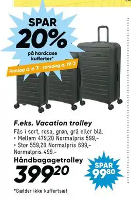 Bilka Vacation trolley tilbud