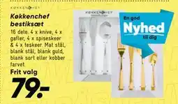 Bilka Køkkenchef bestiksæt tilbud