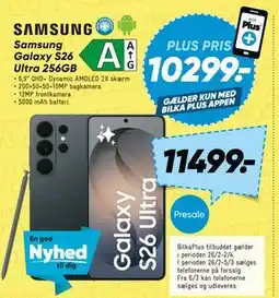 Bilka Samsung Galaxy S26 Ultra 256GB tilbud