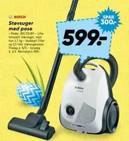 Bilka Støvsuger med pose tilbud