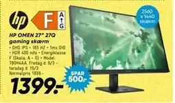 Bilka HP OMEN 27” 27Q gaming skærm tilbud