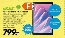 Bilka Acer Android 10,1” tablet tilbud
