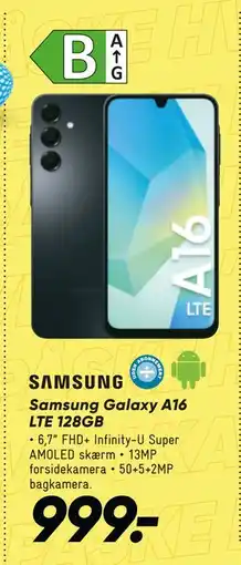 Bilka Samsung Galaxy A16 LTE 128GB tilbud