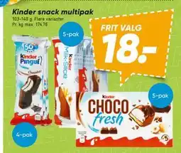 Bilka Kinder snack multipak tilbud