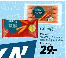 Bilka Pølser tilbud