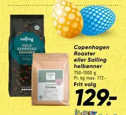 Bilka Copenhagen Roaster eller Salling helbønner tilbud