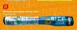 Bilka Hanegal økologisk salami stick tilbud