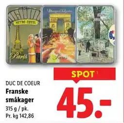 Lidl Franske småkager tilbud