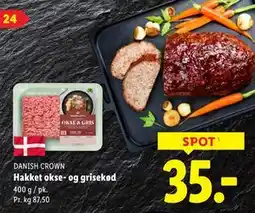 Lidl Hakket okse- og grisekød tilbud