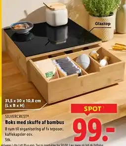 Lidl Boks med skuffe af bambus tilbud