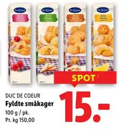 Lidl Fyldte småkager tilbud