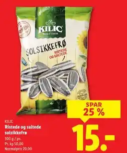 Lidl Ristede og saltede solsikkefrø tilbud