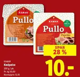 Lidl Kødpølse tilbud