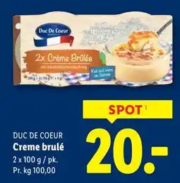 Lidl Creme brulé tilbud