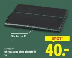 Lidl Ukrudtsdug eller gitterfolie tilbud