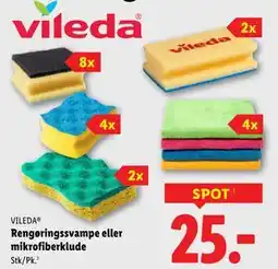 Lidl Rengøringssvampe eller mikrofiberklude tilbud
