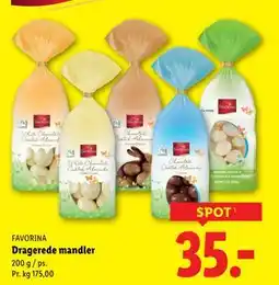 Lidl Dragerede mandler tilbud