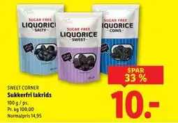 Lidl Sukkerfri lakrids tilbud