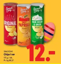 Lidl Chips i rør tilbud