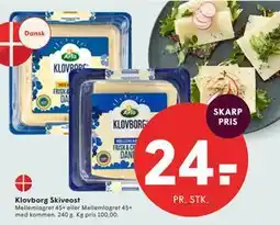 SPAR Klovborg Skiveost tilbud