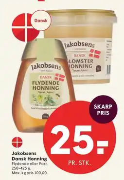 SPAR Jakobsens Dansk Honning tilbud
