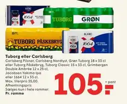 SPAR Tuborg eller Carlsberg tilbud